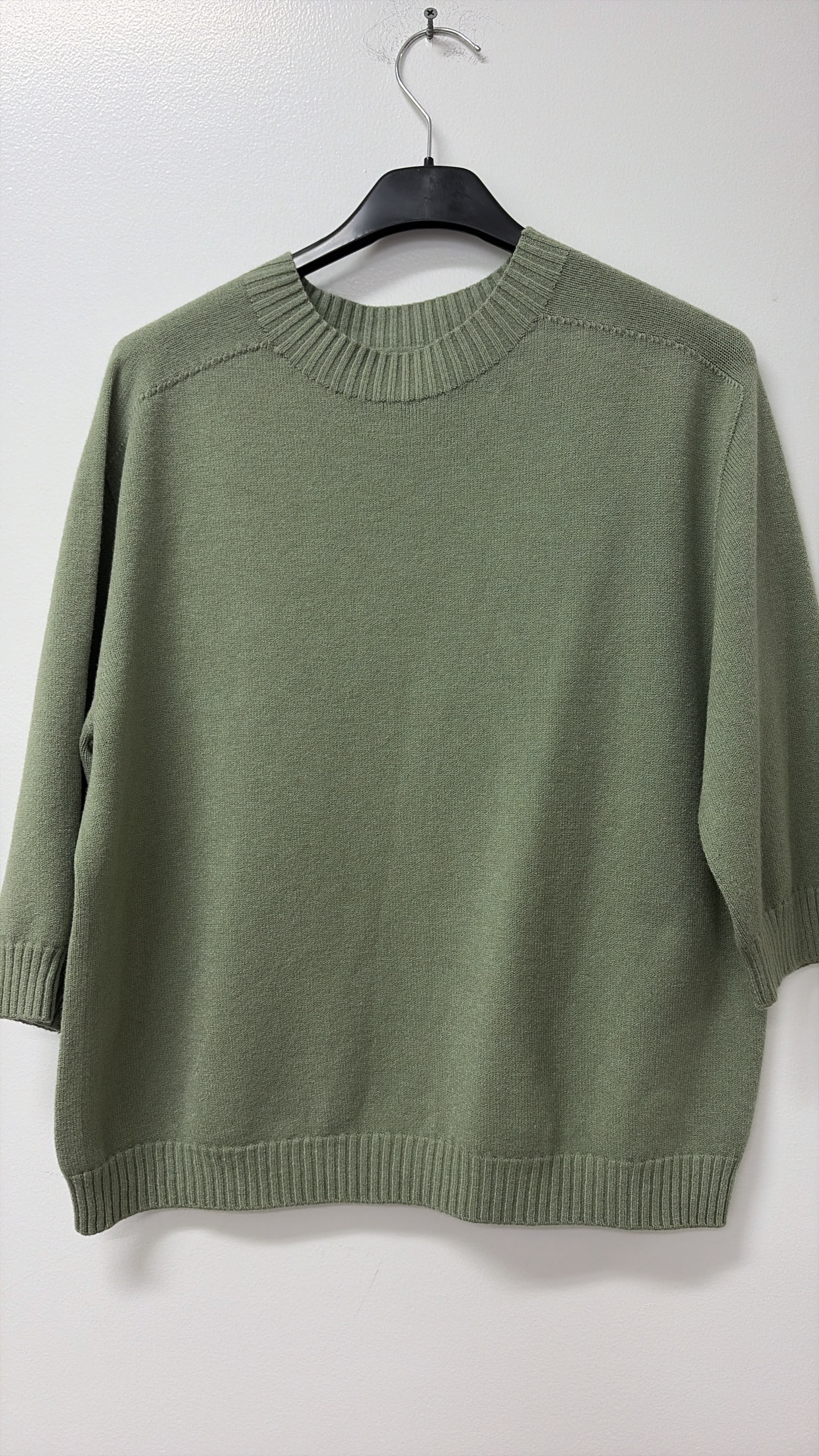 VCOL Super Soft Cozy Sweater Olive Green