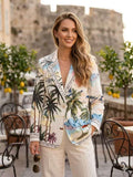 ZOB7WH Coastal Palm Blazer White