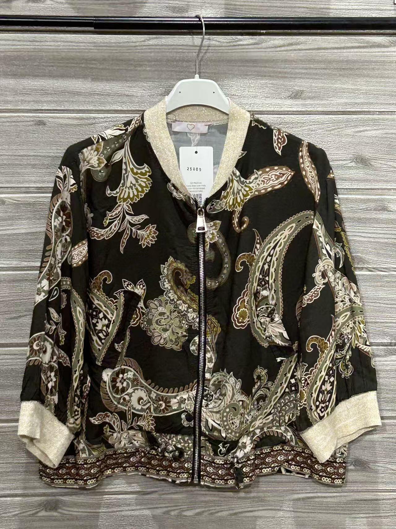 ZOJK2KH Paisley Print Jacket Khaki