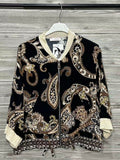 ZOJK2BK Paisley Print Jacket Black