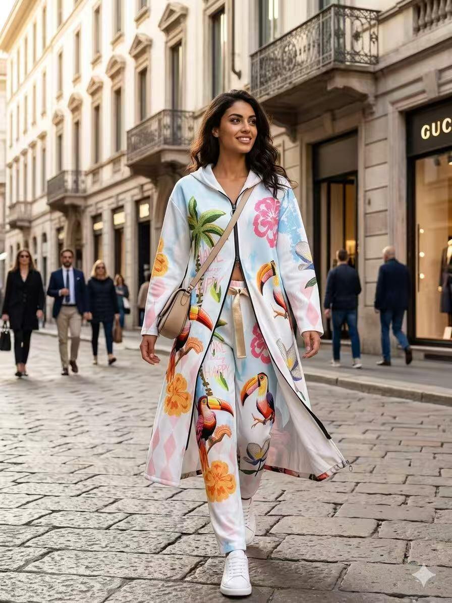 ZOLPJBW Luna Printed Jacket White