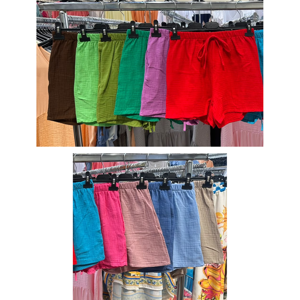 VI Gauze Cotton Shorts — 12 Colors