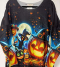 VI331 Black Cosy Halloween Witch Printed Sweater