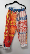 ZOPTVS Vitamin Sea Citrus Printed Pants