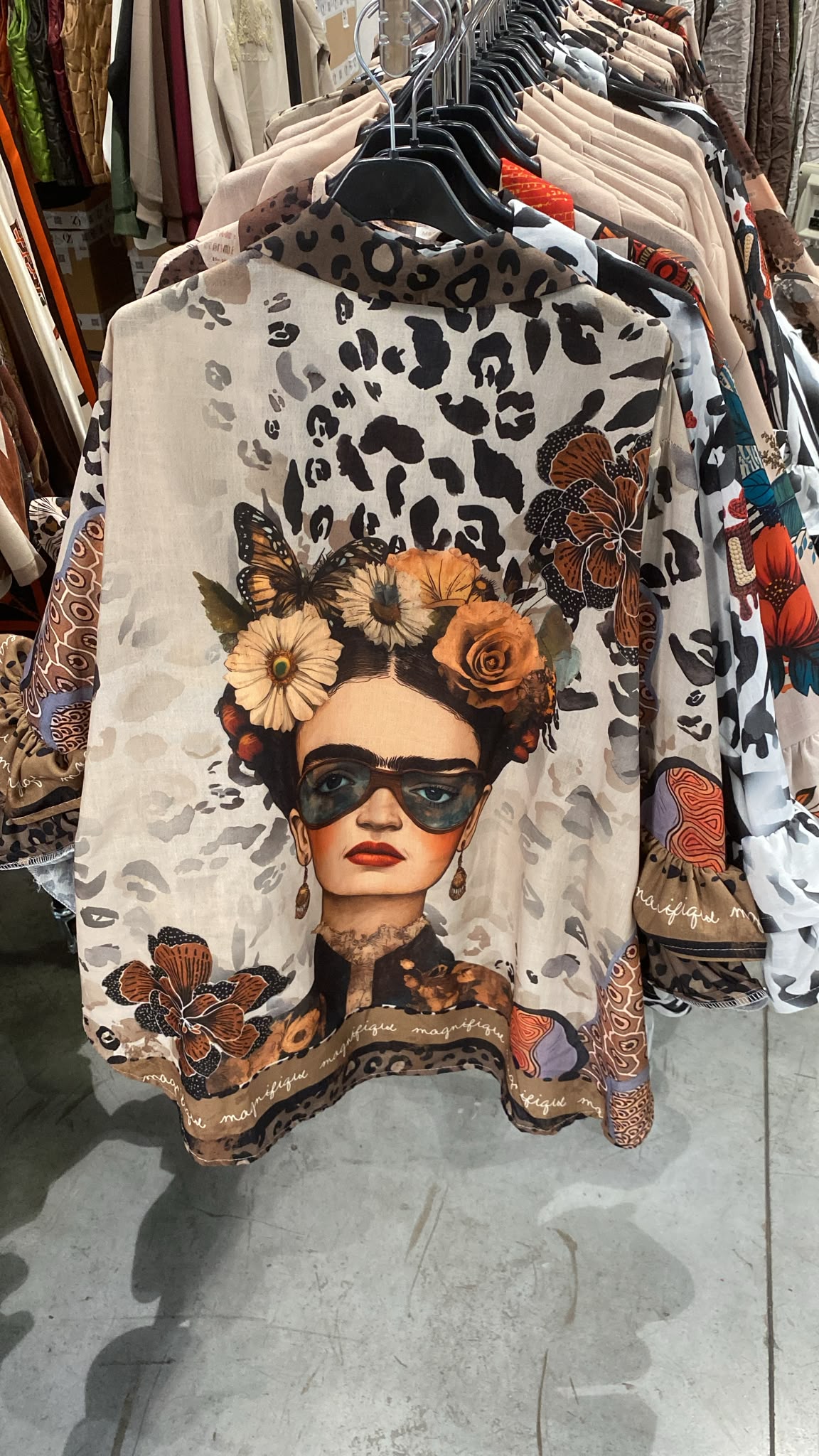 ZOFRSG Printed Leopard Frida Shirt Beige