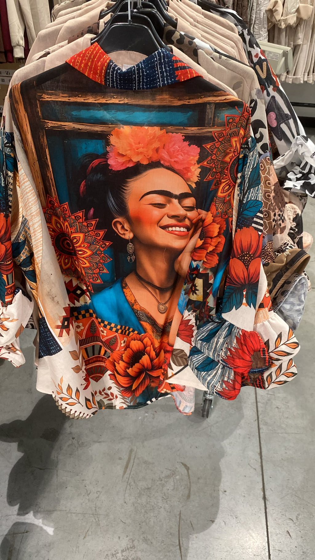 ZOFRTR Printed Tribal Frida Shirt Multicolor