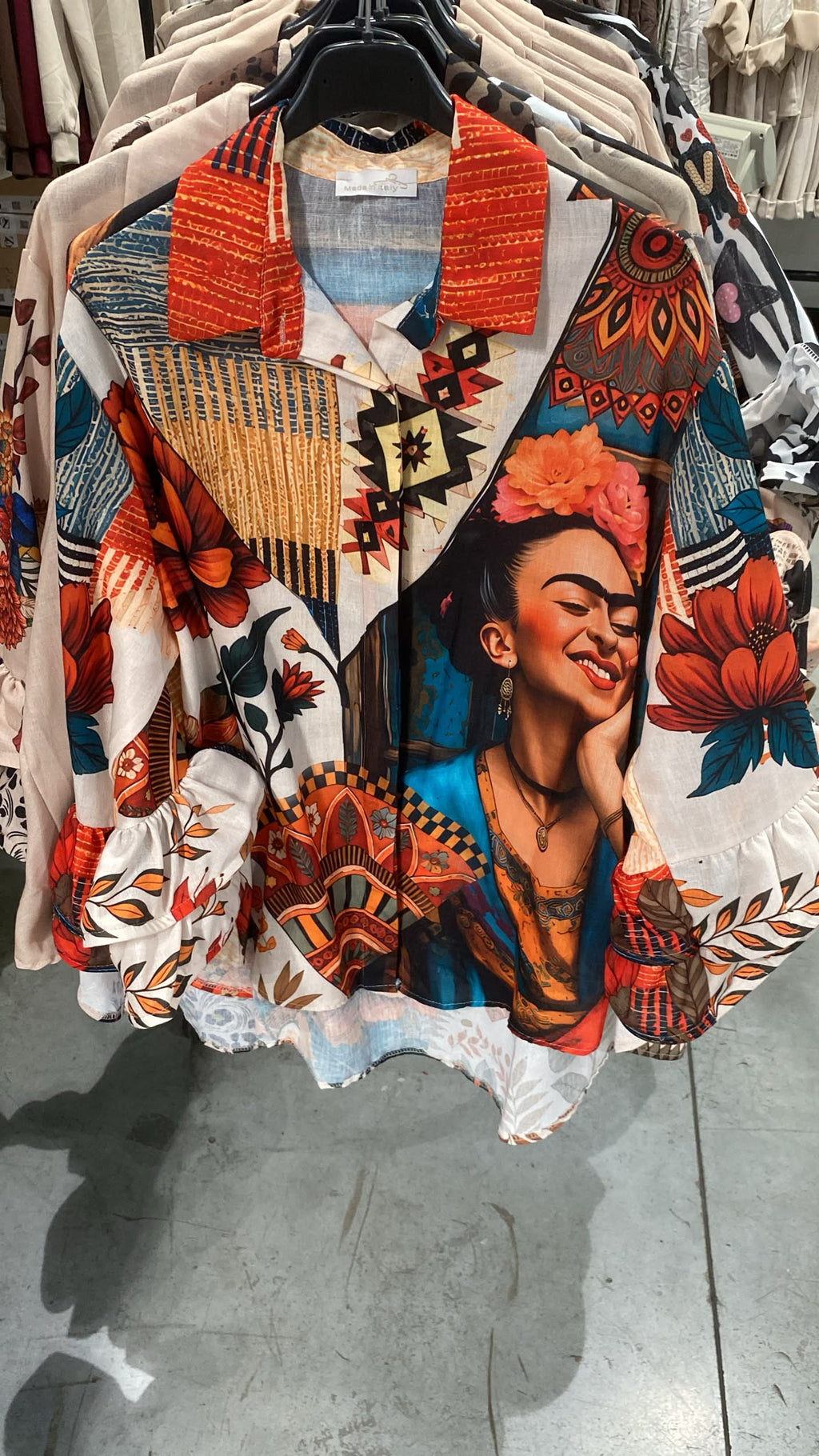 ZOFRTR Printed Tribal Frida Shirt Multicolor